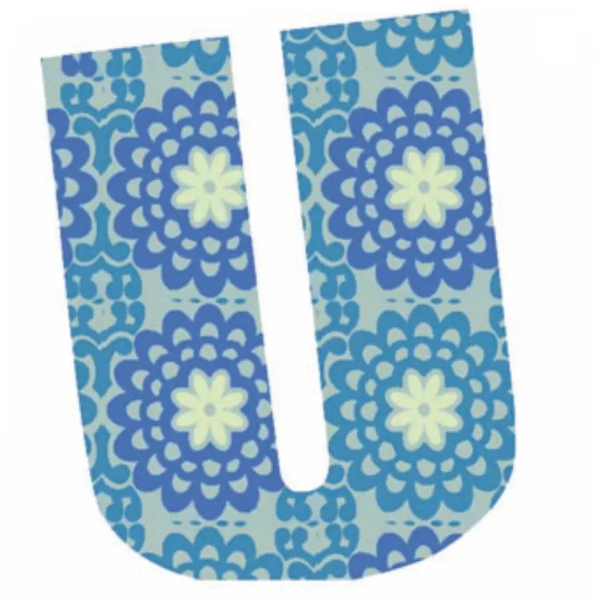 Lilipinso Sticker blauwe letter u