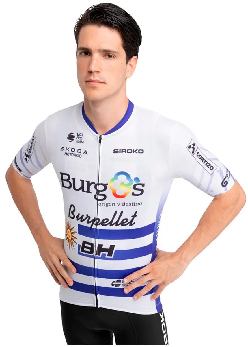 Siroko Bbbh Campeon Uruguay Korte Mouw Wielertrui Wit L Man