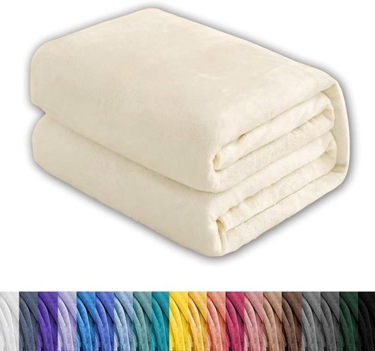 Woondeken - Sprei Bankdeken - Ontspanning comfort - Extra dik - 150 x 300 cm - Creme