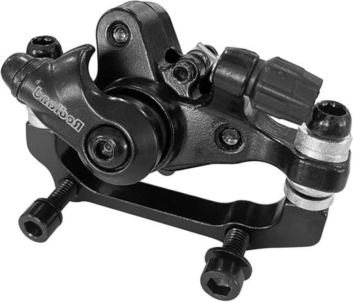 Fietsremklauw - Fietsremmen Set - Veilig Fietsen - Aluminiumlegering - 160-180mm - Zilver