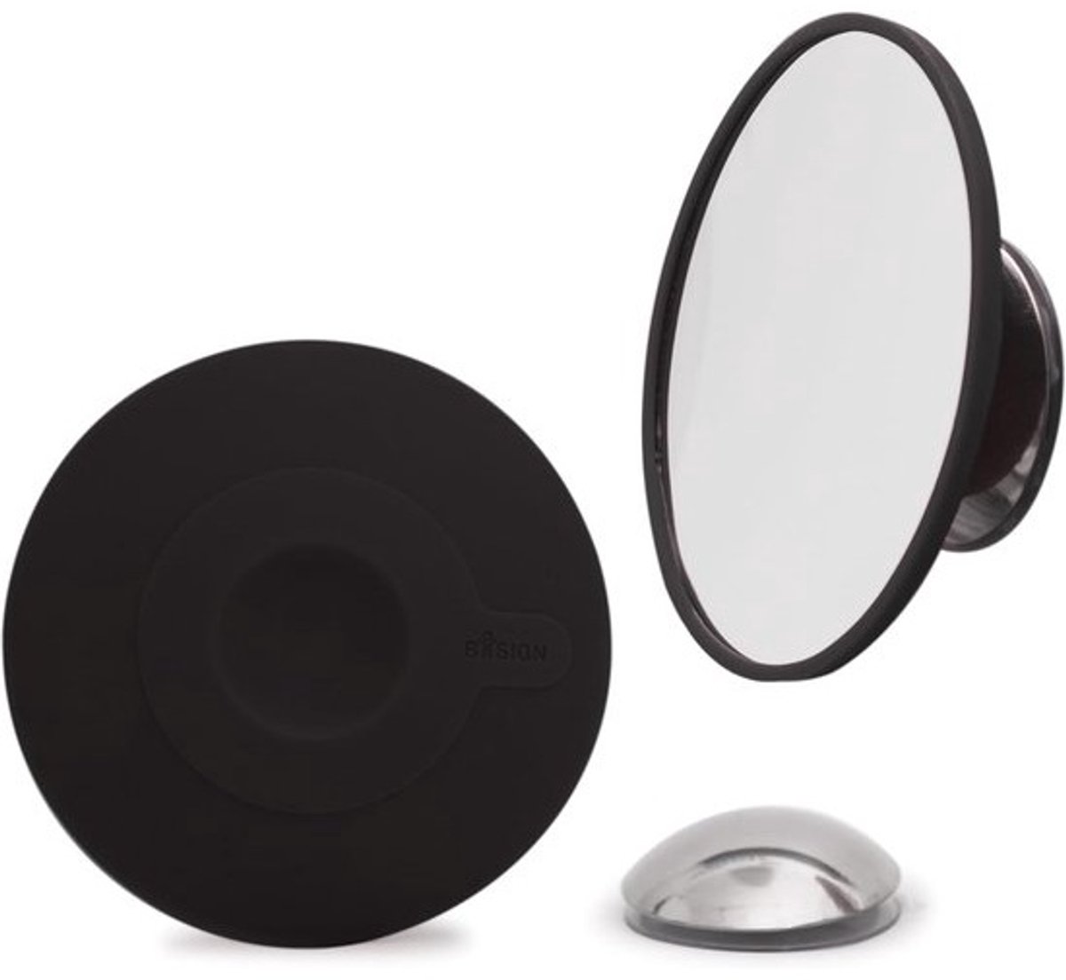 Make-up Spiegel - Vergrotende Spiegel - Precisie Make-up - Afneembare Zuigkop - 112 cm Diameter - Zwart