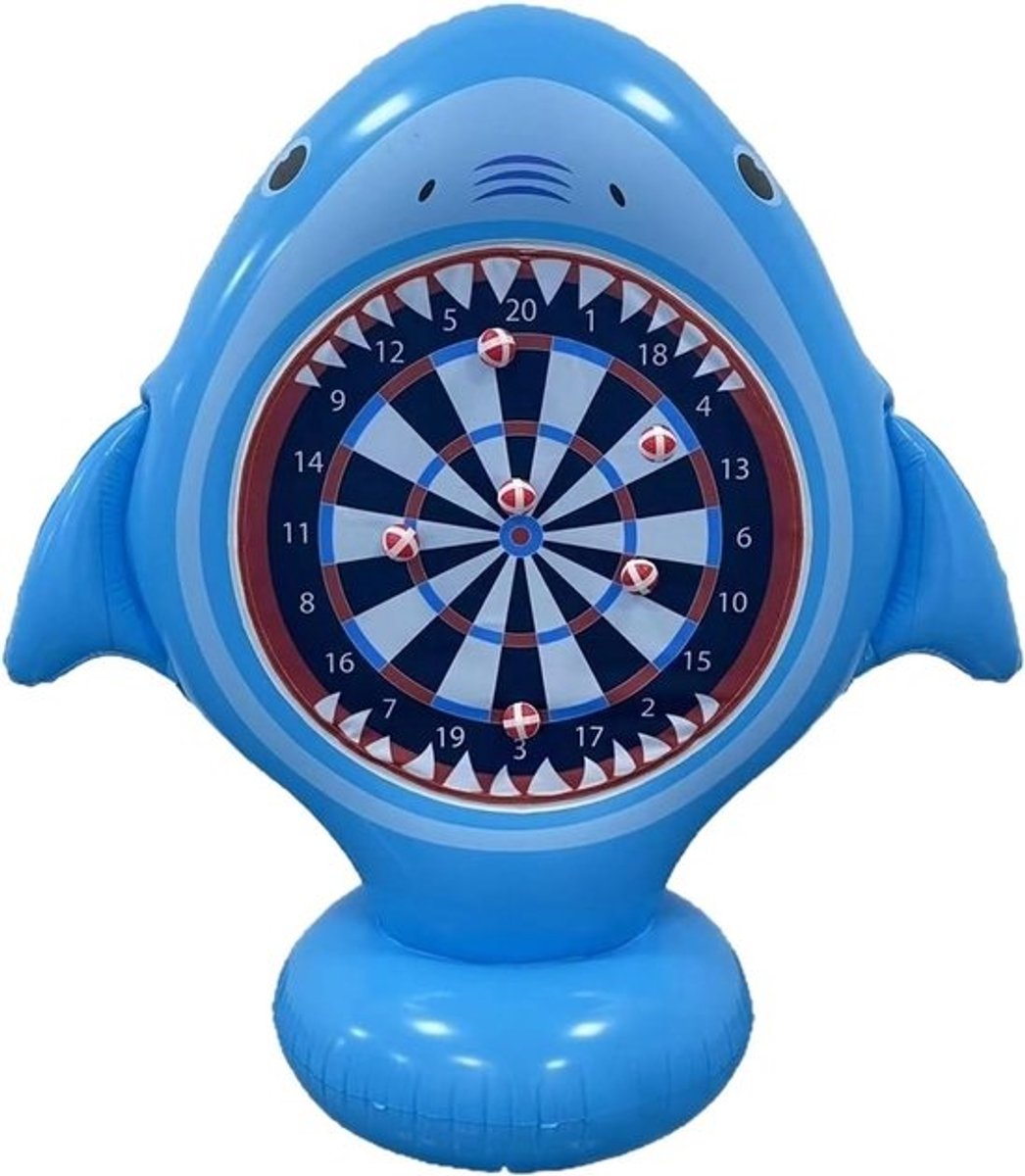 Opblaasbaar Dartbord - Zomer Spel - Feestjes Buiten - Inclusief 6 Ballen - 130 cm Groot - Multi-color