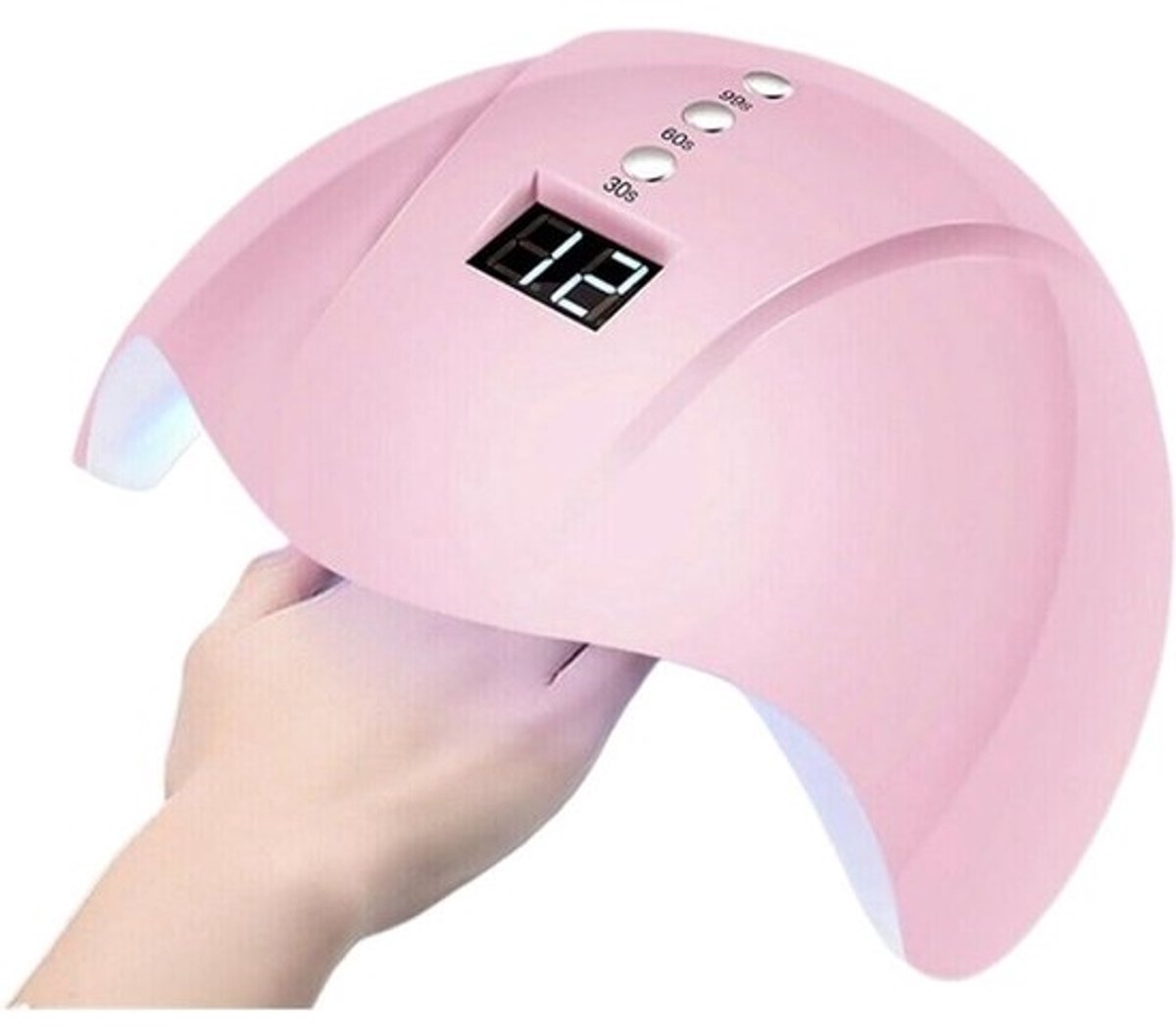 Nageldroger Lamp - UV Nagellamp - Nagel Gel Uitharden - Dubbele Bron UV/LED - 179x160x84 mm - Roze