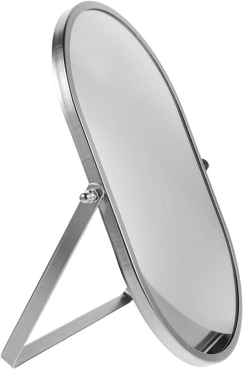 Opvouwbare Tafelspiegel - Bureau Make-up Spiegel - Precieze Make-up - Verstelbare Stabiele Basis - 28.5 x 21.7 cm - Zilver