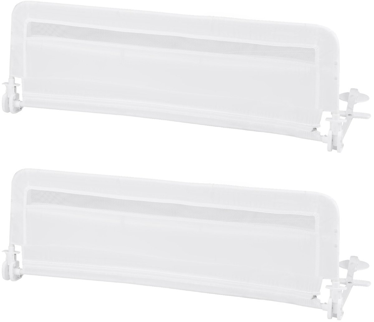 SureDeal® - Bedhekje - Beddengoed - Peuters Opvouwbaar Babybedhekje - Afneembaar - Wasbare Hoes Wit - 120x41x42 cm - Wit