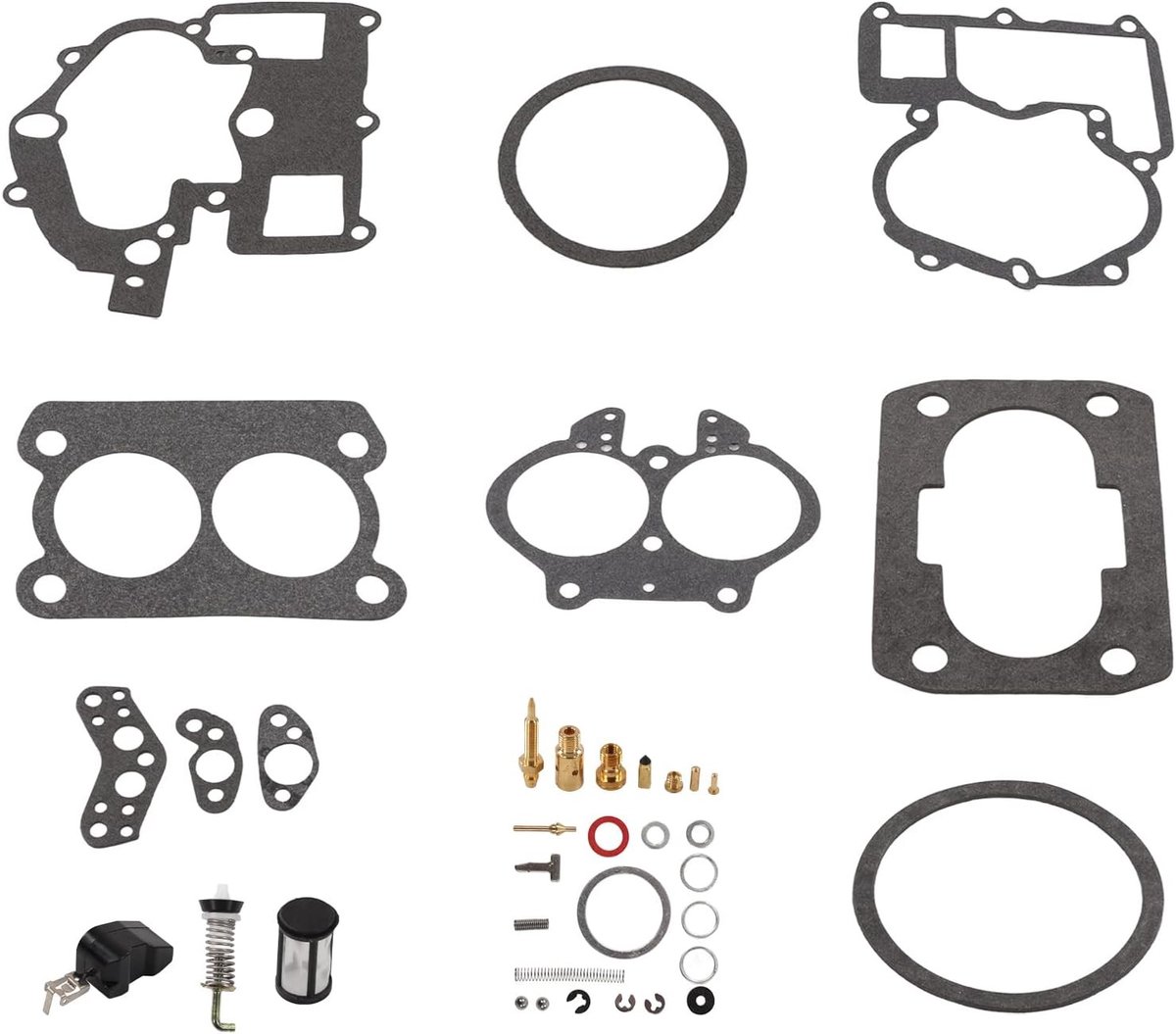 Complete Carburetor Reparatieset voor Mercruiser 3.0L, 4.3L, 5.0L - Betrouwbare Prestatie, Onderhoud en Vervangingsonderdelen