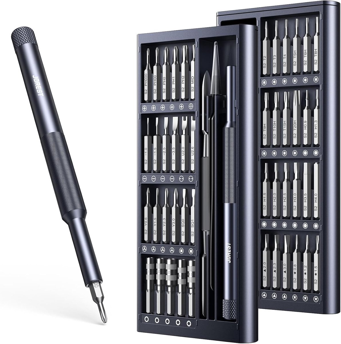 Thijox - 50-in-1 Precisieschroevendraaierset met Torx-bits, Mini-Magneet, Draagbare Kleine Schroevendraaier voor iPhone, Laptop, Bril, Horloge en Spee