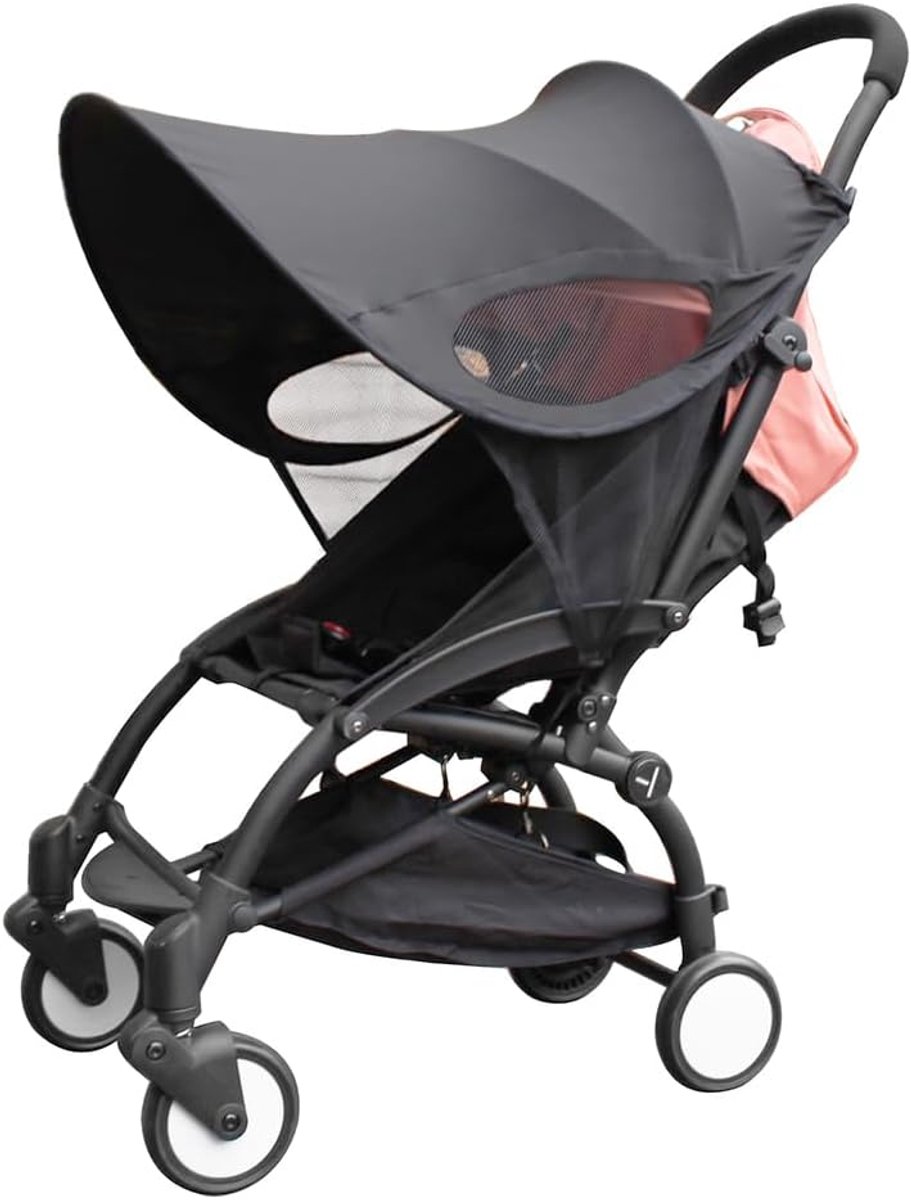 Thijox - Universele Zonnekap voor Kinderwagen - Zonnezeil met UPF 50+ UV-Bescherming - Verstelbaar Zonnedak voor Buggy - Ademend Materiaal - Eenvoudig
