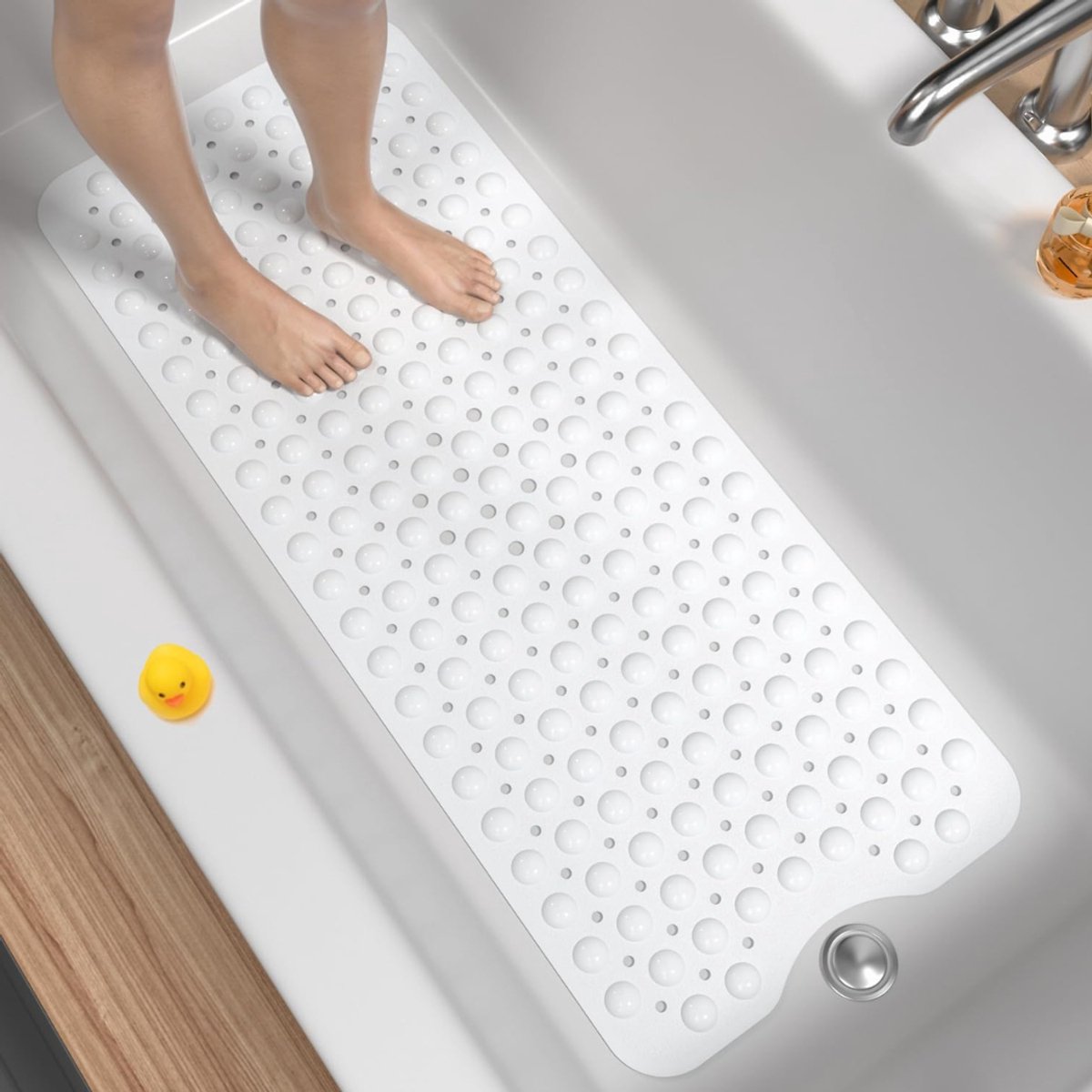 CLVP® Badmat Anti Slip - Douchemat - Badmatten - Wit