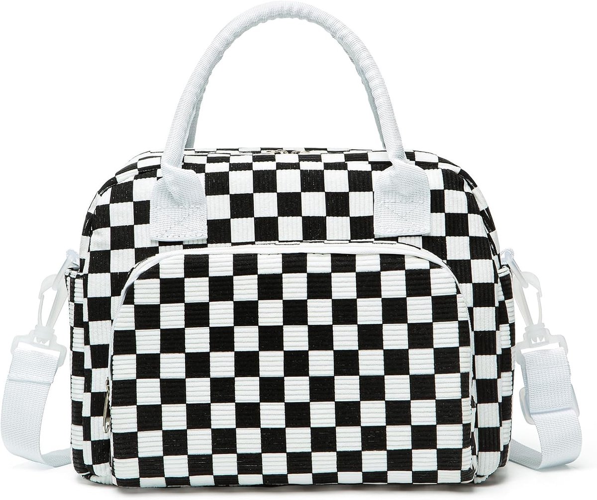 SnelShoppen - Grote 12L Koeltas voor Vrouwen en Mannen, Geïsoleerde Lunchtas met Verstelbare Schouderbanden, Opvouwbare Mini Koeltas voor Werk, Pickni