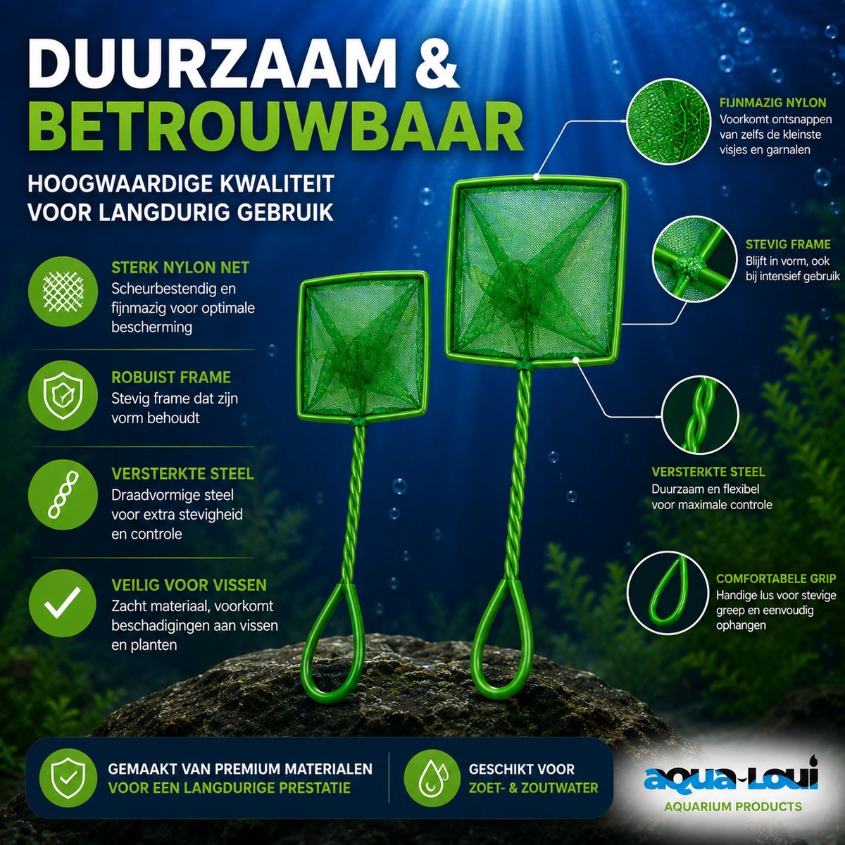 Aqua Aqua Loui Aquarium Schepnet Set - afbeelding 5