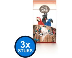3x Deli Nature - Birdelicious papegaaien pantanal 2kg - Vogelvoer - 2 kg