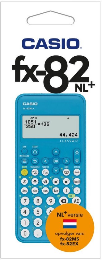 Casio fx-82NL+ rekenmachine - Wetenschappelijke rekenmachine - Voor de middelbare school