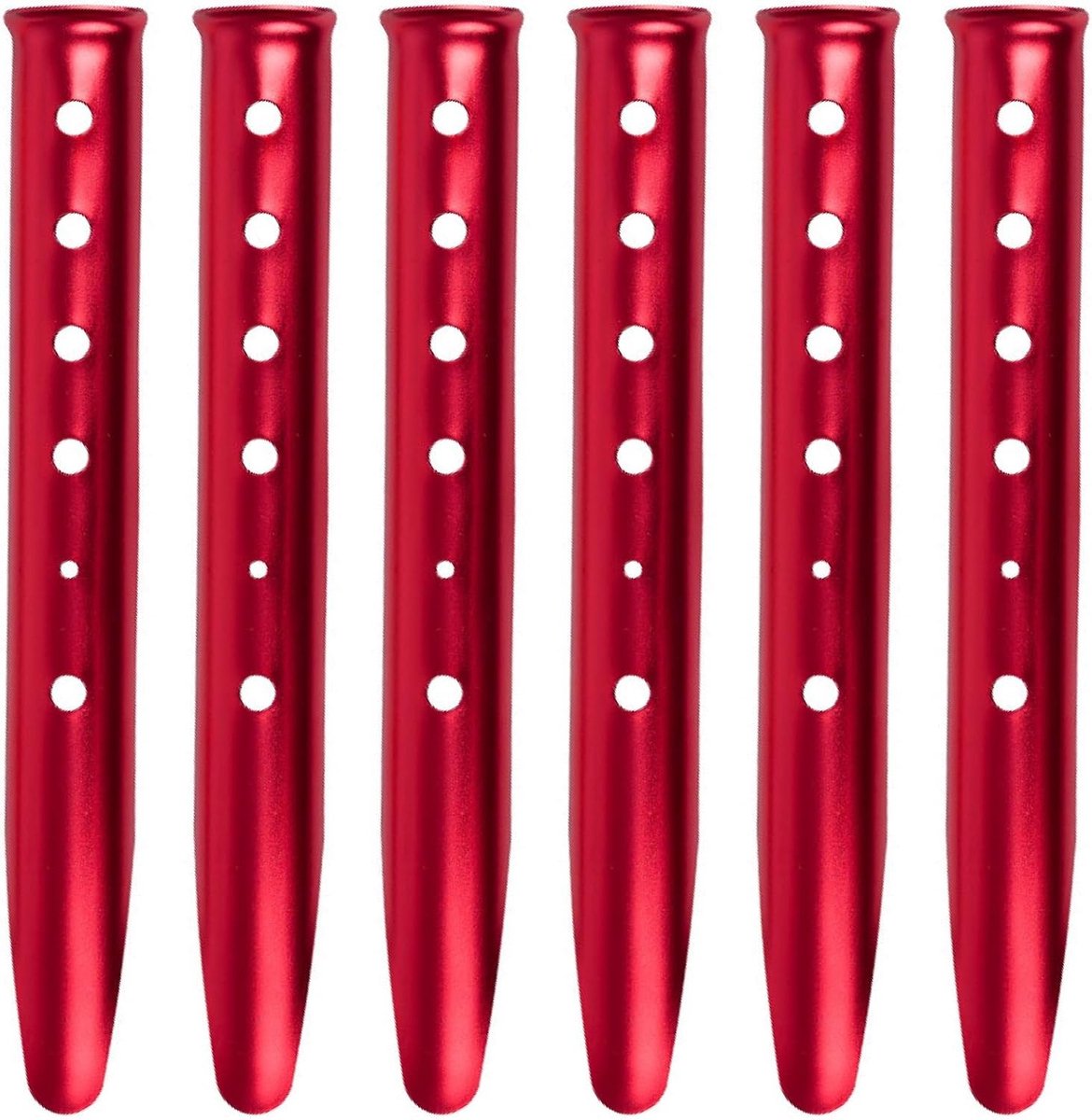 Robuuste metalen tentpennen, U-aluminium sneeuwpennen voor kamperen, picknick en strandactiviteiten - 31 cm lang, set van 6