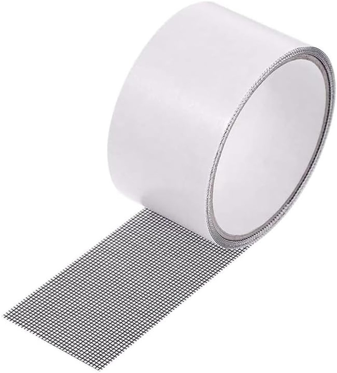 Accessoires voor raamhorren - Insectenwerende reparatietape voor raamhorren - 5 cm * 2 m - Vliegengordijntape - Reparatie van deur- en raamhorren - Wit