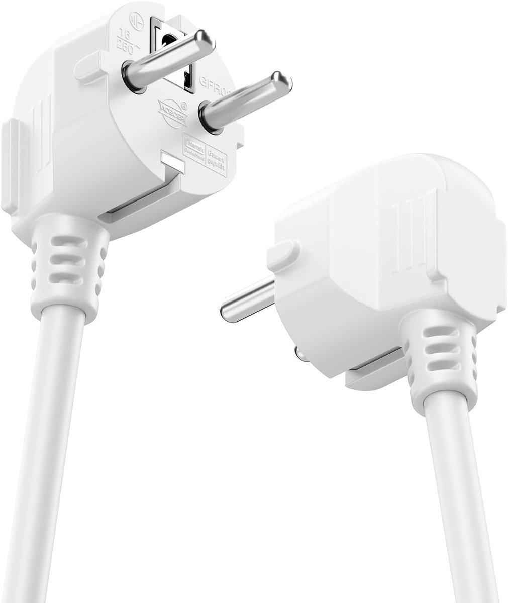 Thijox - 6-Voudige Stekkerdoos met AAN/UIT Schakelaars - Individueel Schakelbaar - 1,4m Kabel - 3680W 16A - Meervoudige Stroomkabel Verdeler - Wit voo
