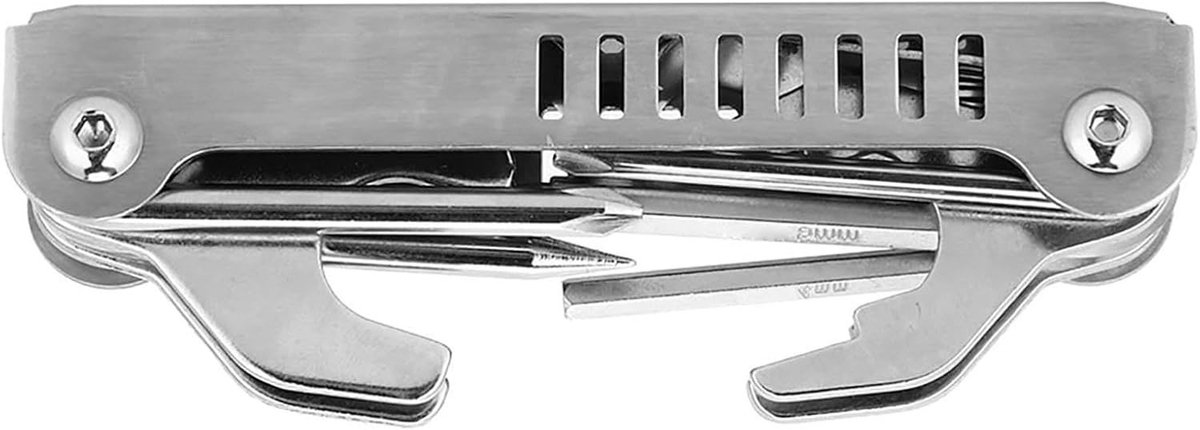 Multifunctionele 11-in-1 Duiktoolset voor Reparatie van Ventielen, Vouwbaar en Draagbaar, Roestvrij Staal