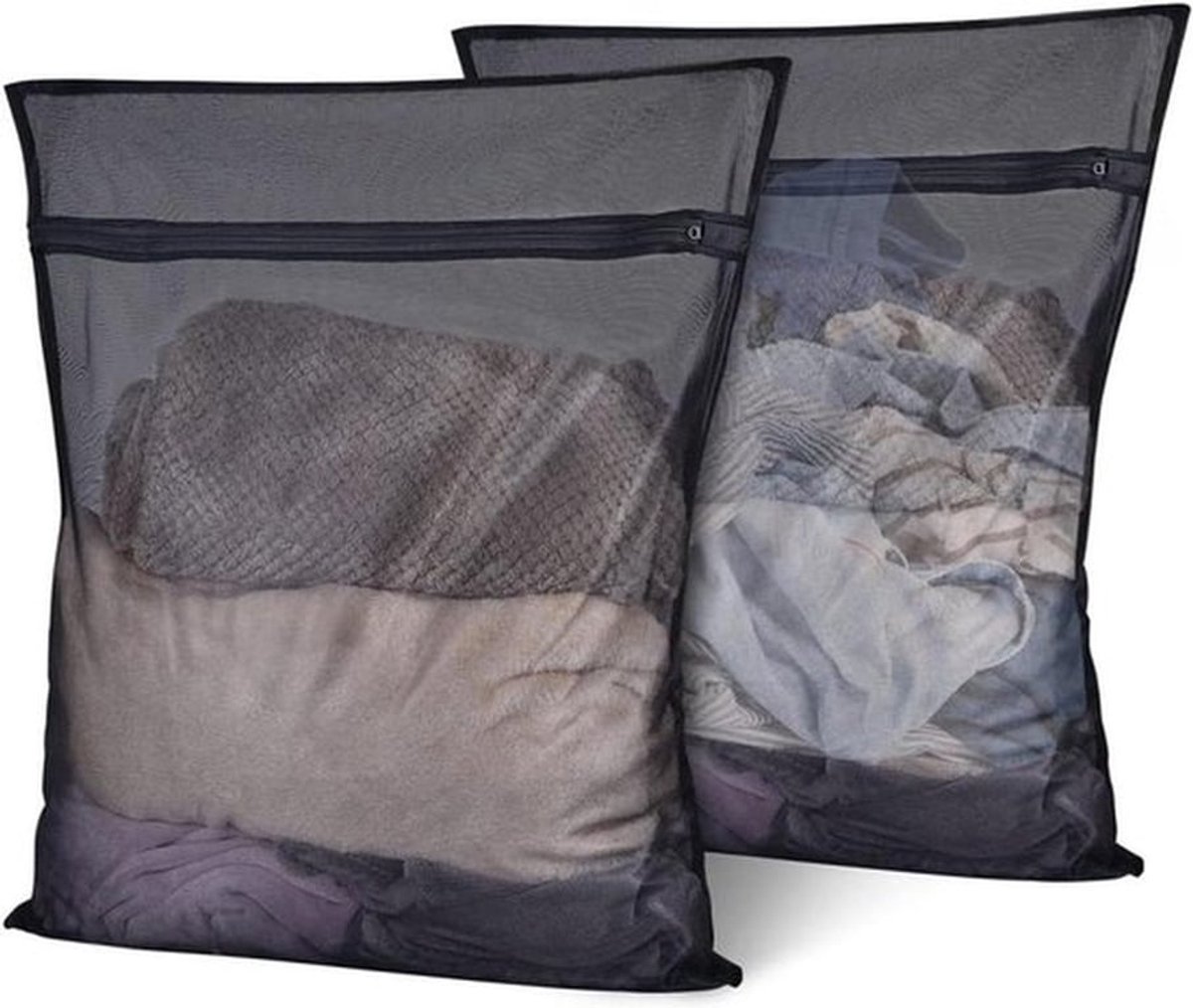 Waszak voor wasmachine - Beha - Met ritssluiting - 3 stuks - Behaondergoed - Waszak - Geschikt voor Babykleding - Hemd - Sokken - 60 x 60 cm.