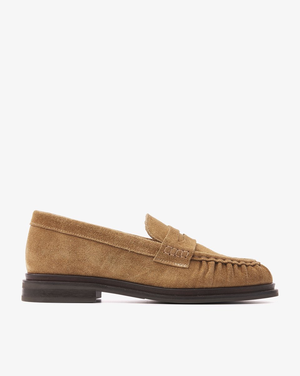 VIA VAI Fae Sarah Loafers Dames - Suède - Beige - Maat 37,5