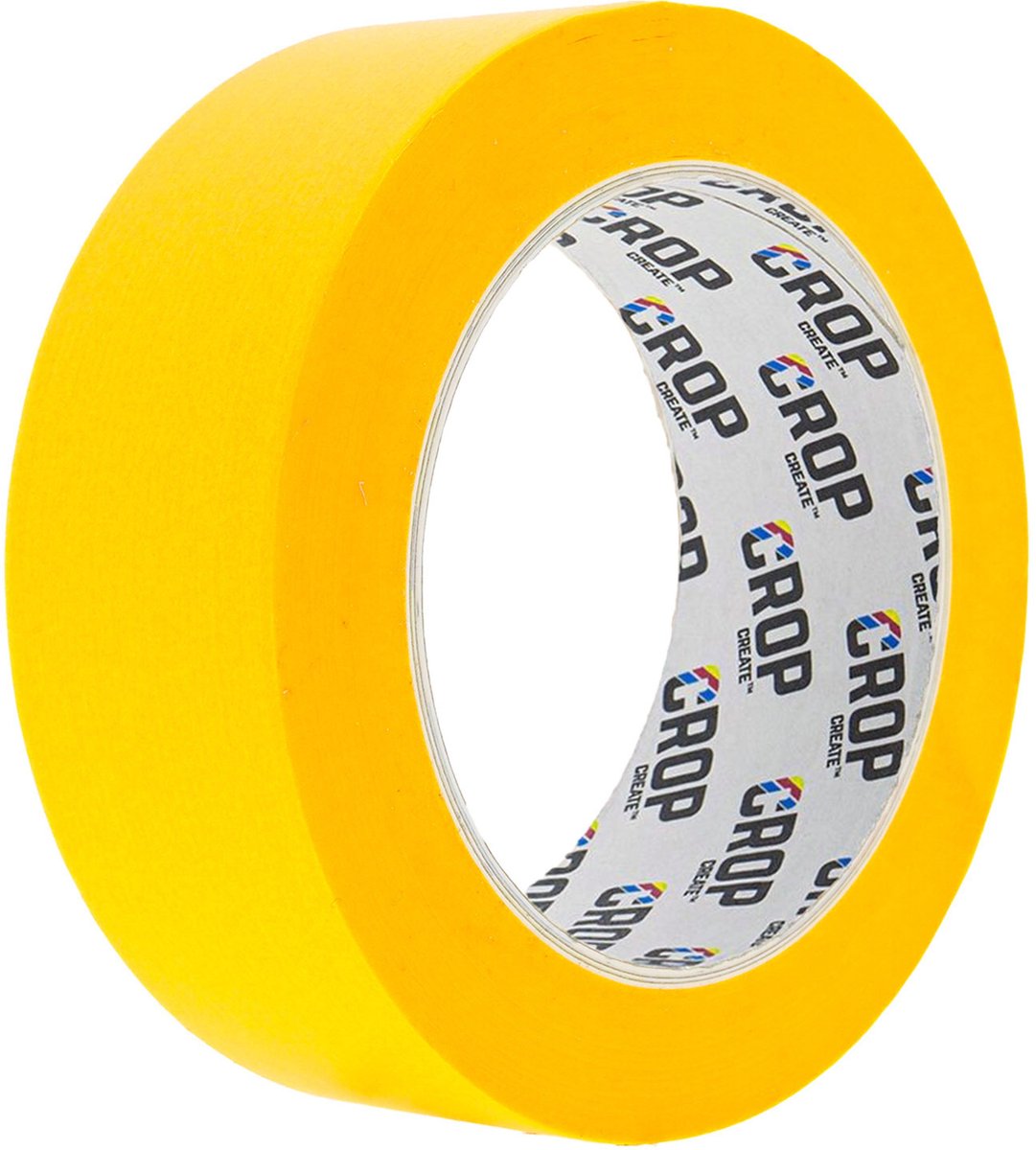 CROP Washi Tape Geel 36mm - per rol