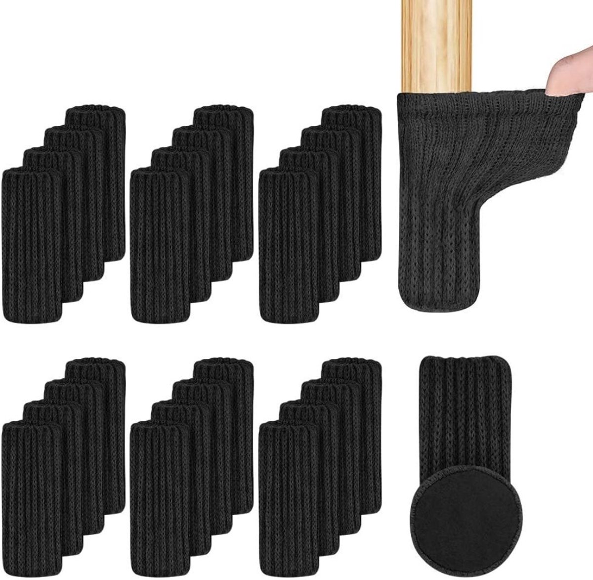 CLVP® Stoelpoot Beschermers - Sokken Viltjes - Anti Kras