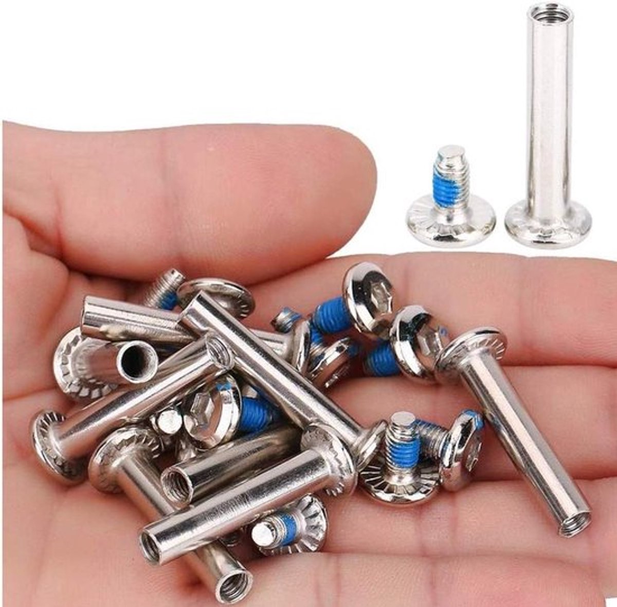 Inlineskate Wielschroef - Vervanging - IJzer - 31 mm - Set van 10 - Inline Skate Wielschroeven - City, Park, Street - Skatepark - Geschikt voor Inline Skate Wielen