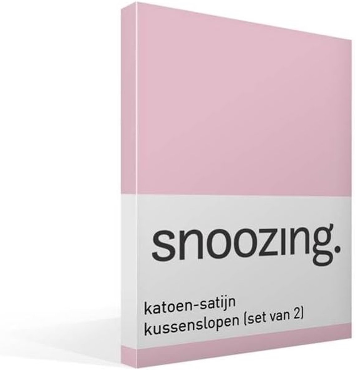 SnelShoppen - Katoen-satijnen Kussenhoezen - 2 Stuks - 60x70 cm - Roze - Ideaal voor Slaapkamer, Woonkamer en Decoratie