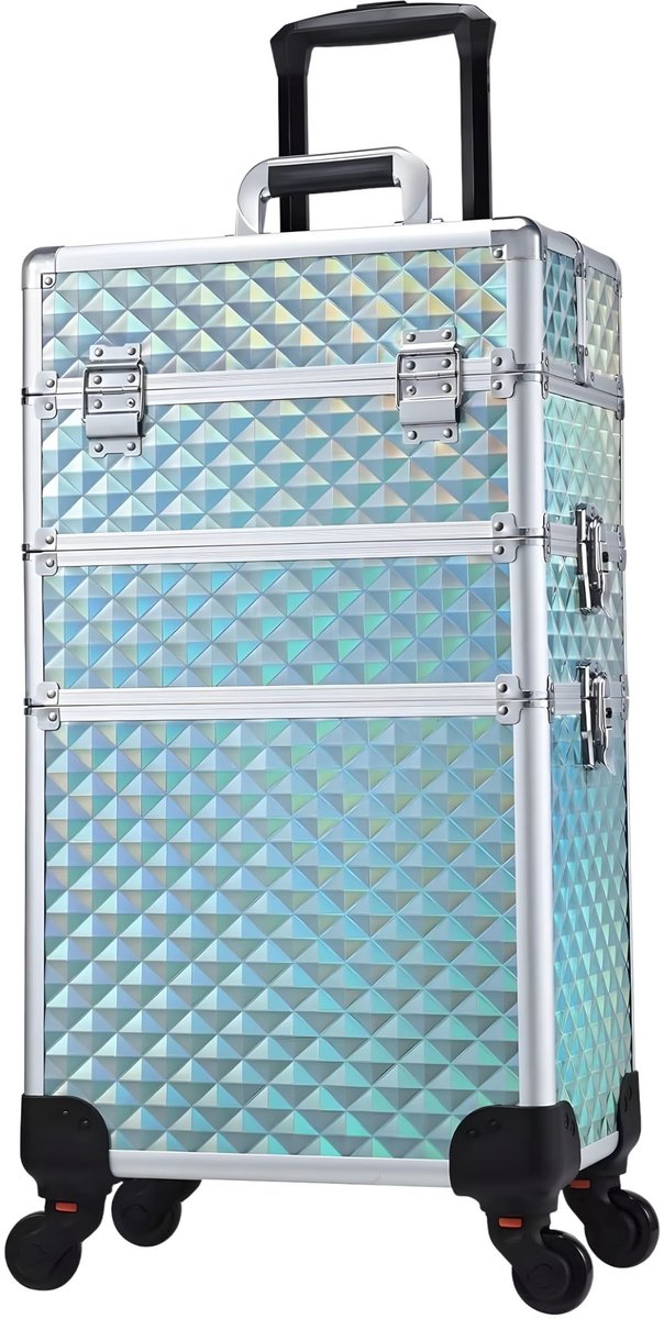 Make-up Trolley Zanvi - 3-in-1 Afneembaar - Groot - Met Wielen & Slot
