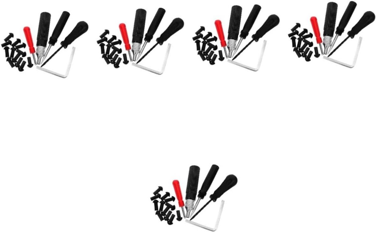 Bandenreparatieset Motorfiets - Reparatieset Motorbanden - Lekke Band Repareren - Snel en Efficiënt - 5 Sets - Diverse Kleuren