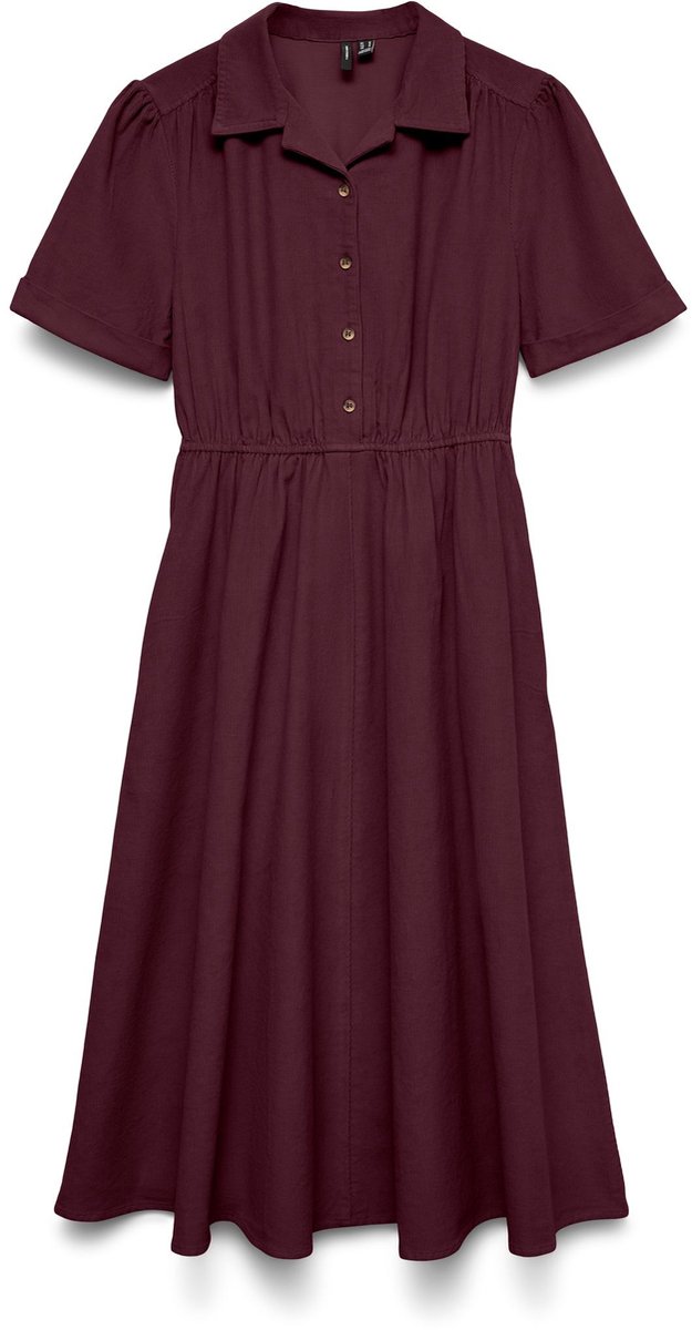VERO MODA - VMRAY SS CALF CORDUROY DRESS WVN EXP - Dames - Mini jurken
