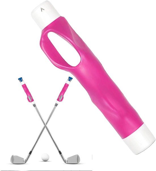 Golf Grip Trainer - Swing Hulp - Golf Prestaties Verbeteren - Antislip Ontwerp - Unisex - Roze Rood van GOLF — afbeelding 5