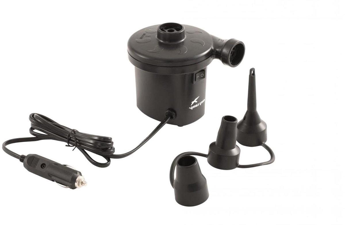 Luchtpomp - Elektrische pomp - Kamperen - 12V aansluiting - 1 kg - Zwart