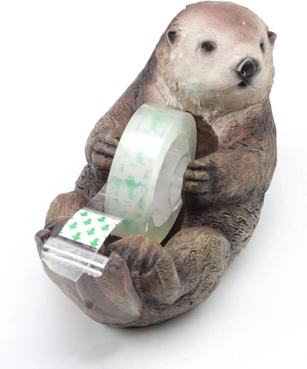 Pakketbanddispenser | Otter-ontwerp, Klebebanddispenser Bevat 1 rol kleefband, voor kantoren, scholen of als cadeau-tapedispenser