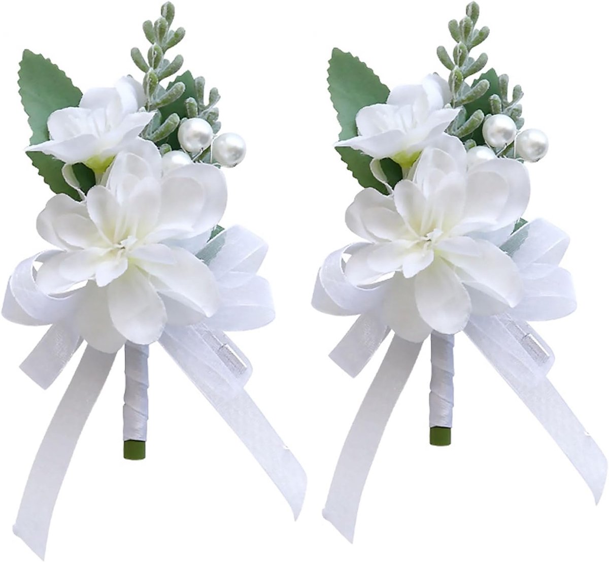2 Stks Boutonniere Rose Corsage,Kunstmatige Rose Boutonniere Corsages Boutonniere Knoopsgaten Kunstmatige Boutonniere,voor Bruidsbruidegom Bruiloft Pak