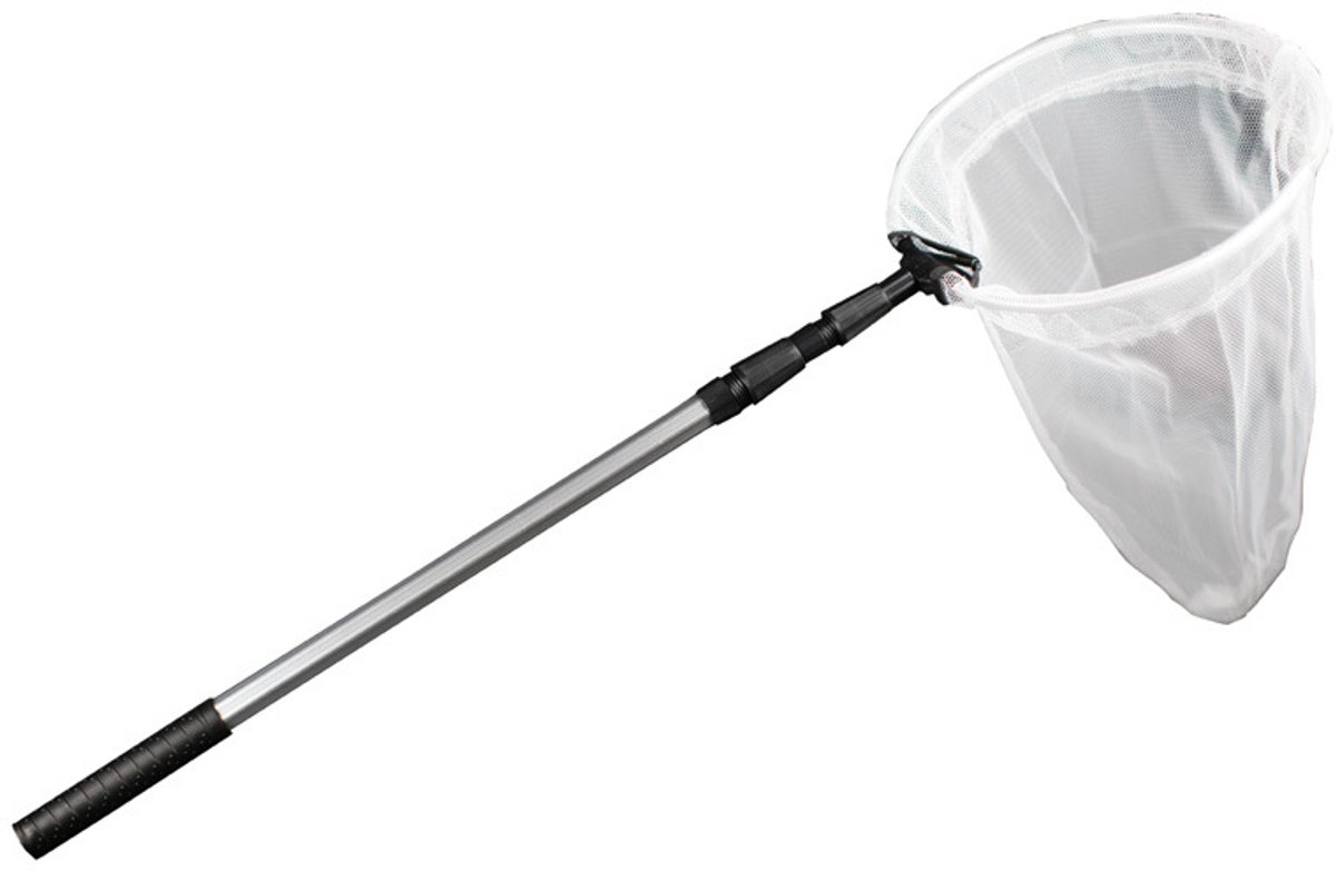 Insectennet - Vlindernet schepnet - Natuur ontdekken - Telescopisch verstelbaar - 93 cm - Wit