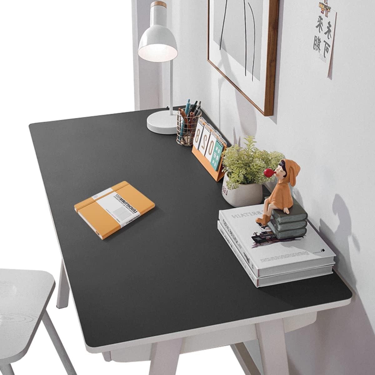 Bureau Onderlegger - Bureau Mat - Bureau Beschermen - Waterdicht PU-leer - 70x140 cm - Zwart