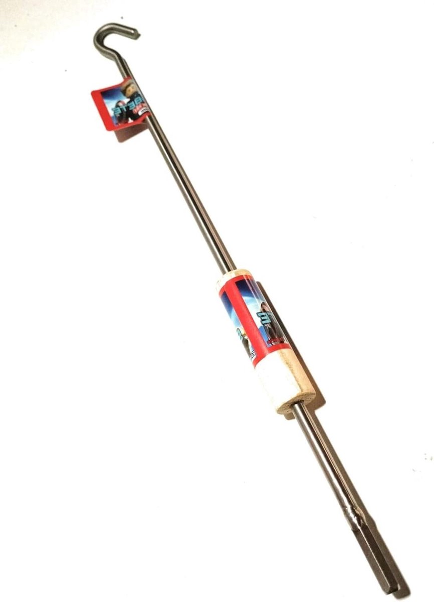 Luifel Stang - Roestvrij Staal - Luifels Bedienen - Met Houten Handvat - 100 cm - Zilverkleurig