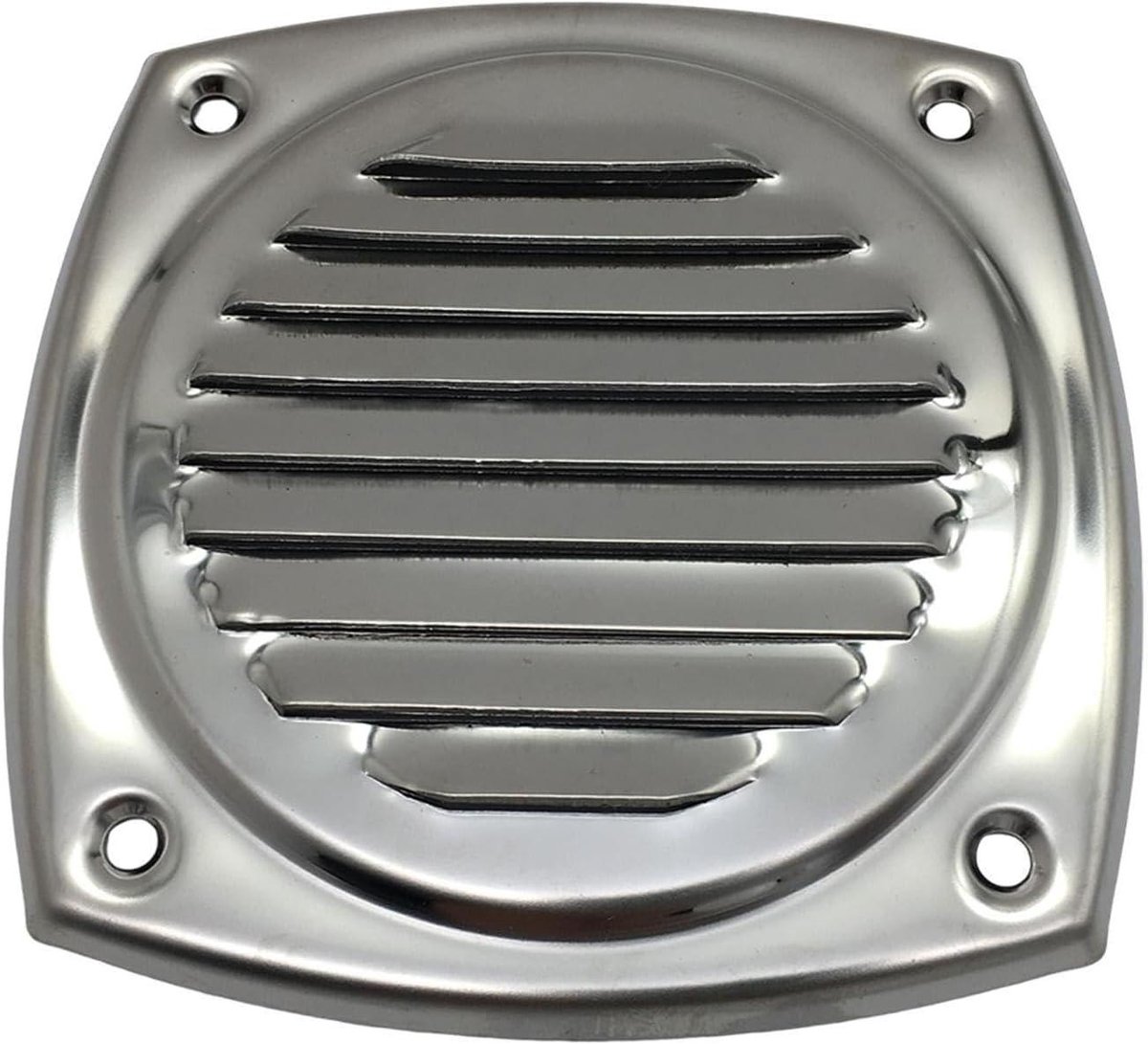 Luchtrooster Roestvrij - Ventilatiekap Lamellen - Lucht Afvoeren - Sterke Duurzame Constructie - 13 x 8 x 9 cm - Zilver