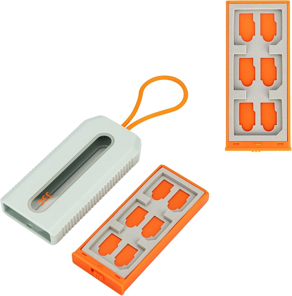 Geheugenkaarten Opbergdoos voor 6 SD en 12 TF Kaarten, Schokbestendig, Draagbaar en Ideaal voor Reizen en Organisatie