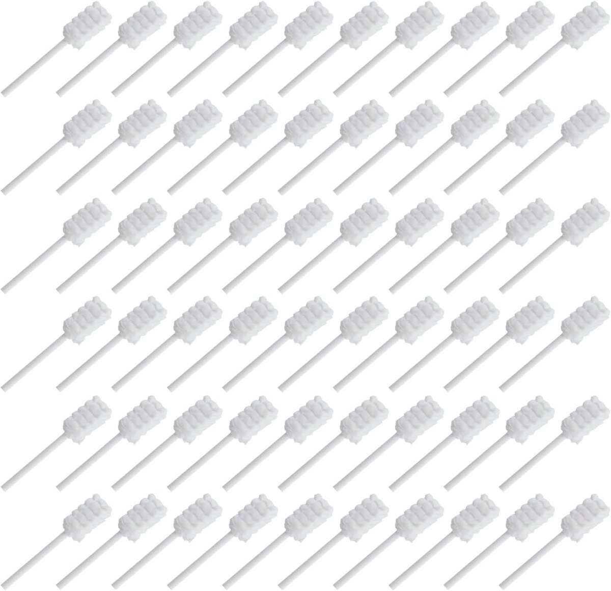 Set van 60 reinigingspads, zachte tandenborstels en doekjes voor het schoonmaken van kindertanden en tongreiniging