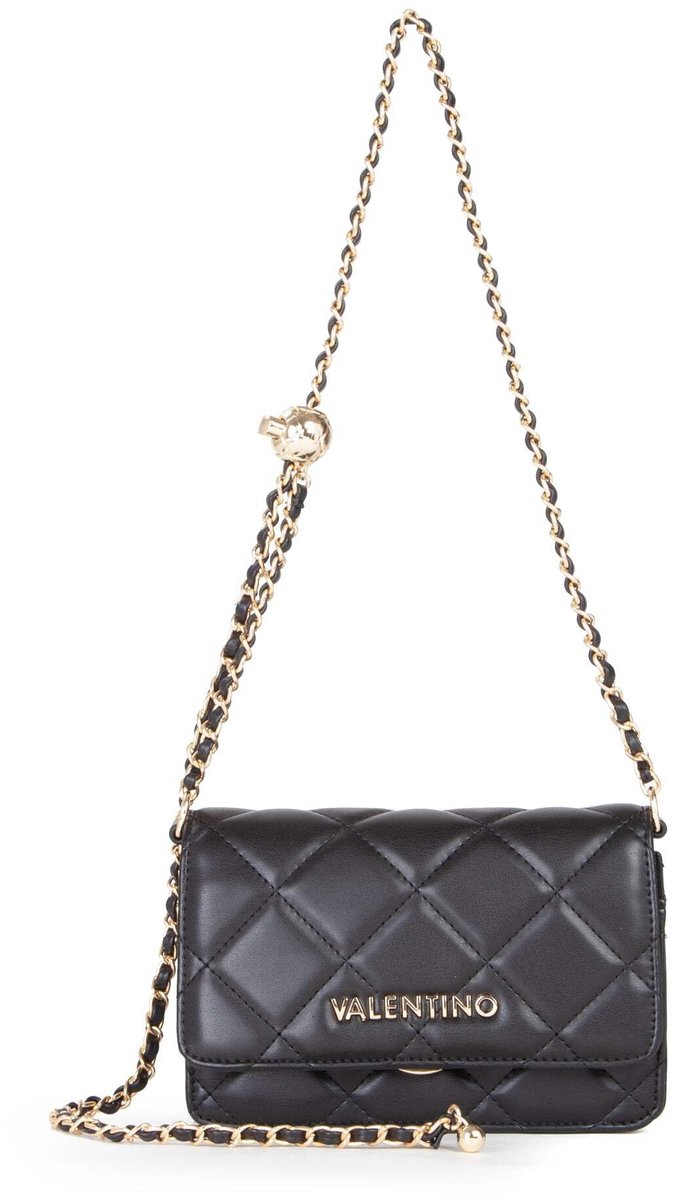SnelShoppen - Valentino Ocarina Handtas Dames Zwart - Unica One Size - Elegante Schoudertas voor Feest, Werk en Vrije Tijd - Duurzaam Materiaal
