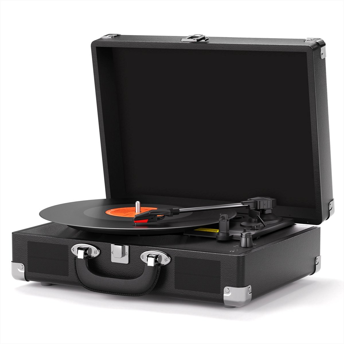 G&G platenspeler - Platen - Vinyl - LP - Voorversterker - 2 ingebouwde speakers - Auto stop - Bluetooth - Retro - Koffer - AUX