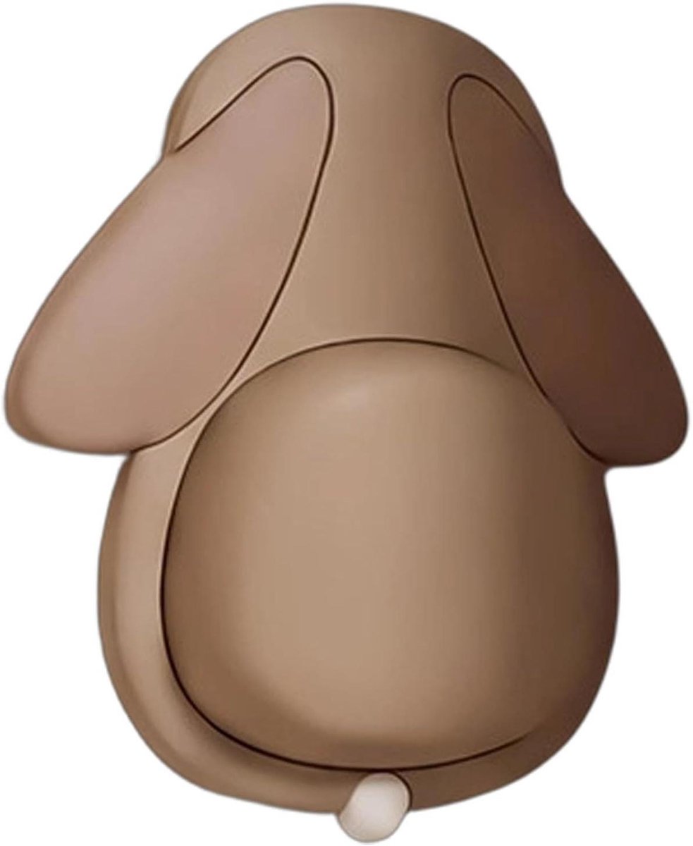 Deurstopper Muurbeschermer - Sticker Deurklink - Muren Beschermen - Zachte Rubber PVC - 10.5 x 8.5 x 8.5 cm - Wit