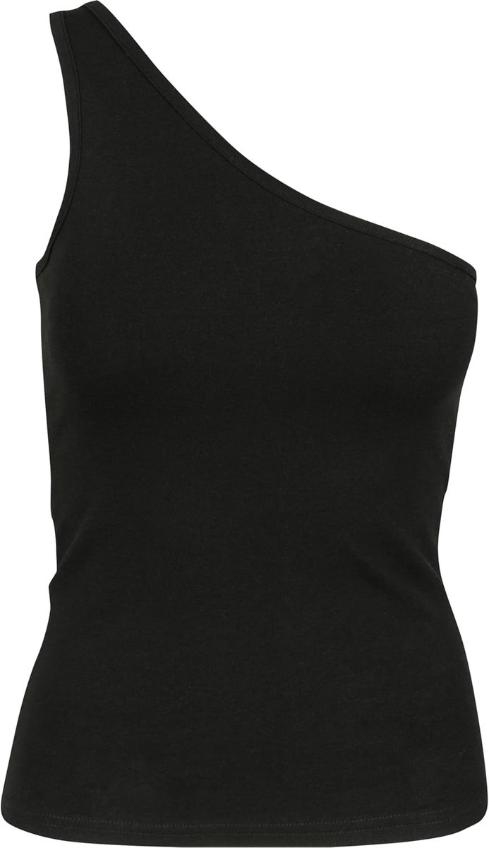 Classics Ladies Asymmetric Top Top zwart Basics, Street wear
