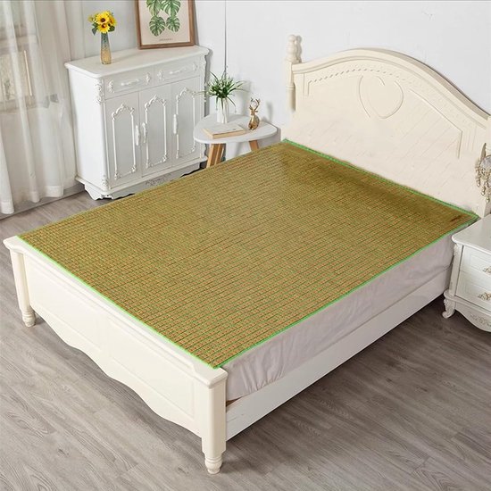 Bamboe Slaapmat - Koelmat Zomer - Koel Slapen - Natuurlijk Bamboe Materiaal - 70x150cm - Natuurlijk — afbeelding 2