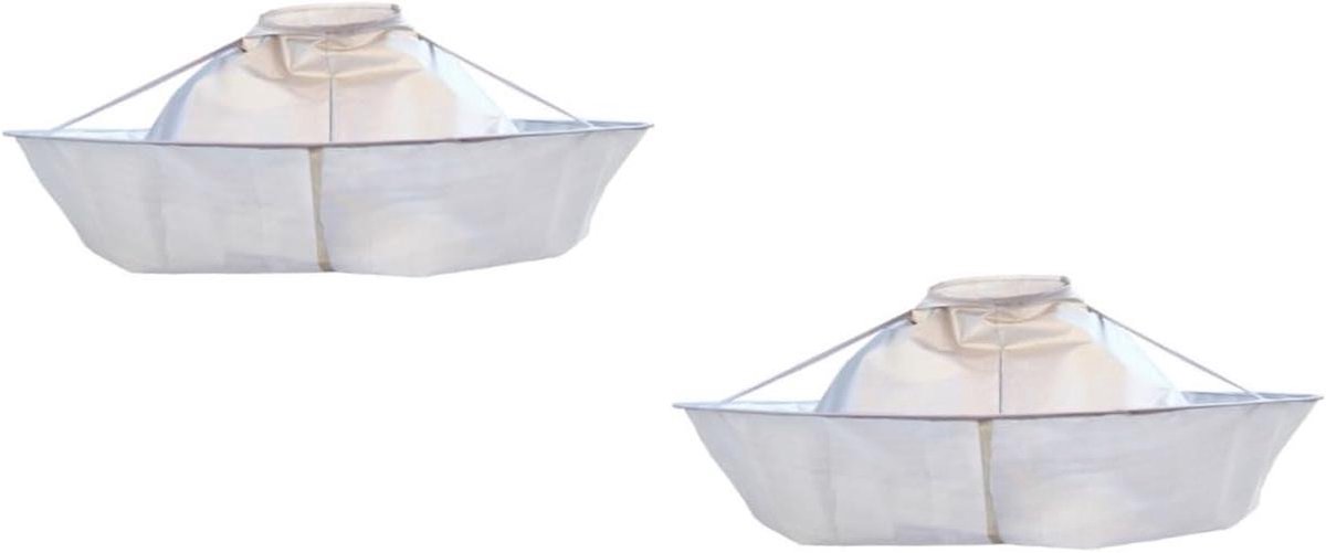 Haarkappers Cape - Kappersschort Kapper - Haar Knippen - Opvangbakje Haren - 70 x 70 cm - Zilver