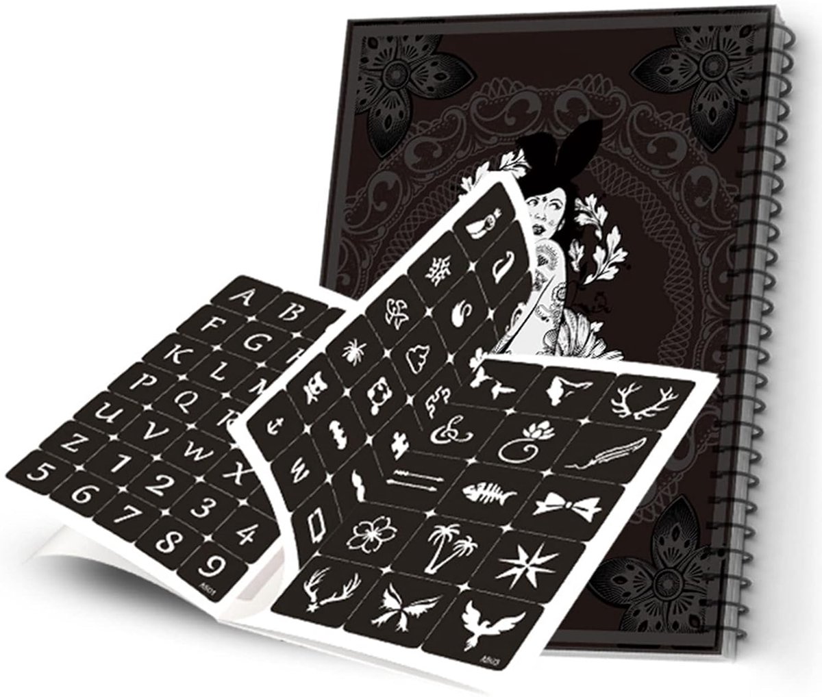 Tijdelijke Tattoo Stencils, 115 Stuks, Airbrush Stencil, Nep Tattoo Sjablonen, Herbruikbaar, Body Art, Tijdelijke Tattoo Stencils, Doe-het-zelf, Coole Stickers voor