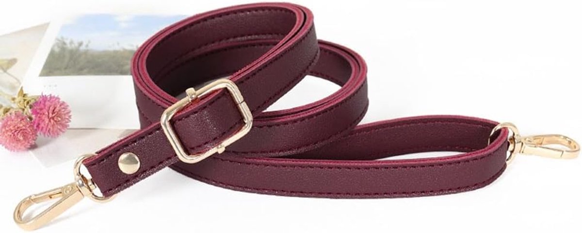 1,5 cm brede schouderriem van PU-leer, vervangende schouderriem, verstelbare schouderriem, dunne tassenriem, 80-150 cm, riem voor dames, tassen, handtassen, portemonnee