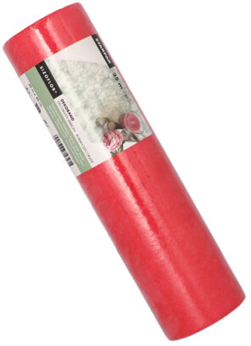 Loper "Sizoflor" 25 m x 30 cm rood
