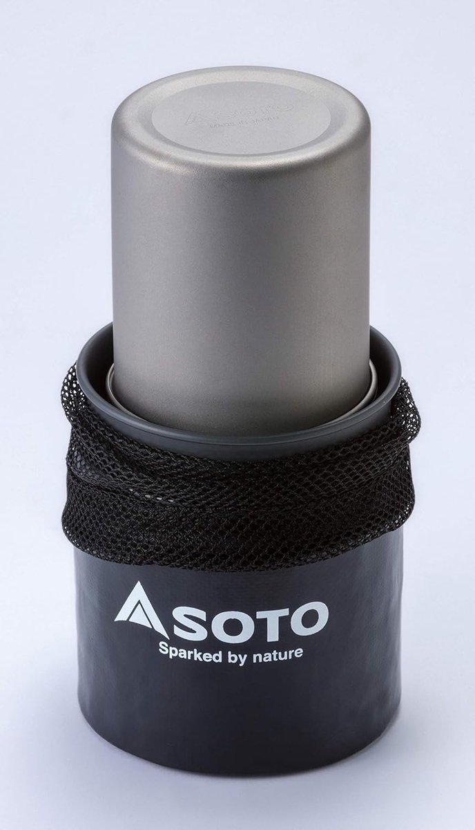 Camping Pannenset Multifunctioneel 6-Delig - RVS & Titanium Kookset - Lichtgewicht - 750 ml Pan en Bekers — afbeelding 5